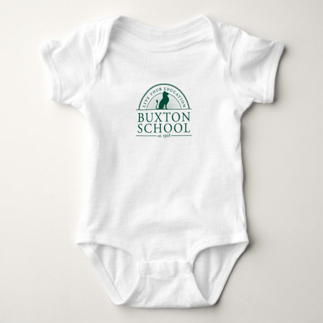 Body Para Bebê Buxton School Baby Onsie White (Frente)