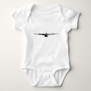 Body Para Bebê C-130 Hercules - Grunge
