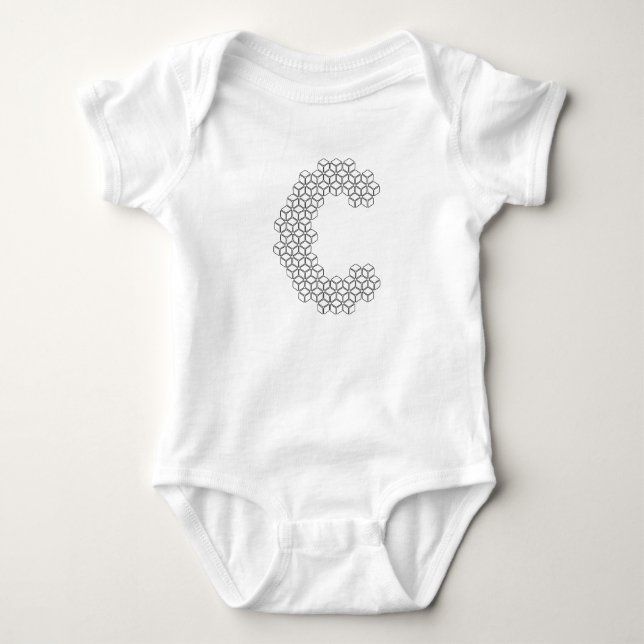 Body Para Bebê C Cubo (Frente)