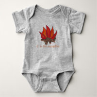 C é para Campos de Campfire Flames Logs ao ar livr