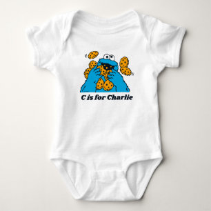 Body Para Bebê C é para Cookie Monster Adicione seu nome