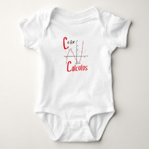 Body Para Bebê C é para o design bonito da matemática do cálcu