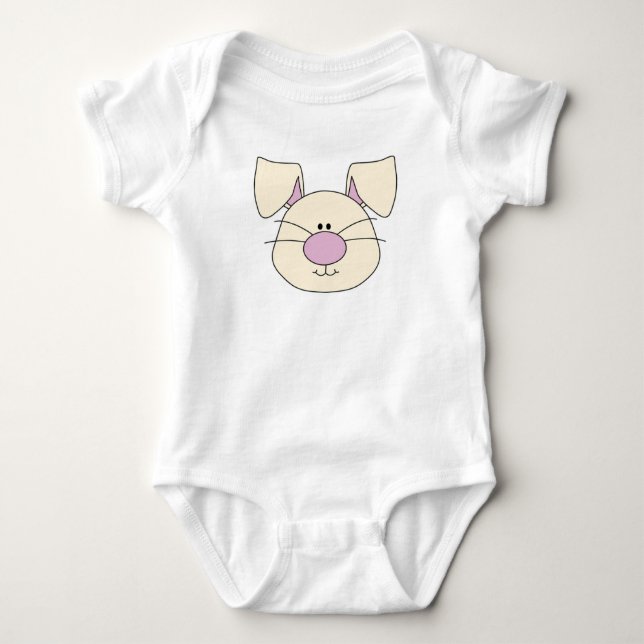 Body Para Bebê Cabeça de Coelho (Frente)