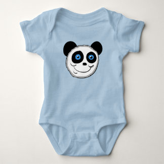 Body Para Bebê Cabeça de Panda de Desenho Animado