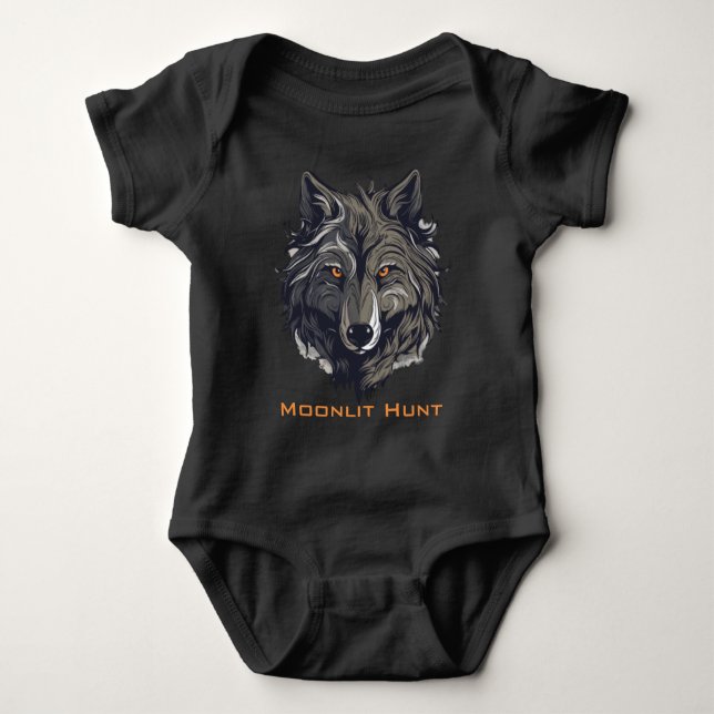 Body Para Bebê Caça ao Luar (Frente)