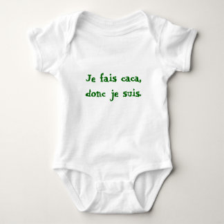 Body Para Bebê Caca dos fais de Je, je suis. do donc