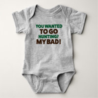 Caça Engraçada Jérsei Roupa para Bebê