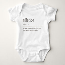 Body Para Bebê Cache-couche silence