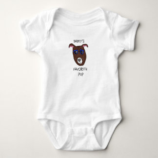Body Para Bebê "Cachorrinho Favorito do Papai" Bodysuit para Bebê