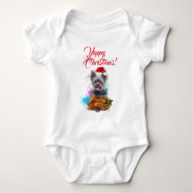 Cachorrinho Yorkie Bonito Personalizável Natal Lat