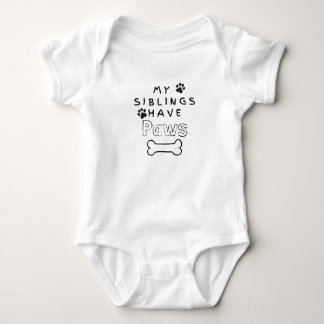 Body Para Bebê Cachorro, Bebê, Minhas Irmãs Têm Patas
