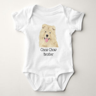 Body Para Bebê Cachorro Chow Chow Personalizado