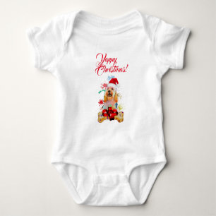 Body Para Bebê Cachorro Cockapoo Fofo Personalizável Natal Latind