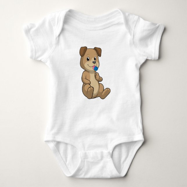 Body Para Bebê Cachorro com Sweet Lollipop (Frente)