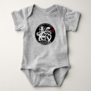 Body Para Bebê Cachorro Cortado Chinês Ano Novo 2018 Bebê-Roupa