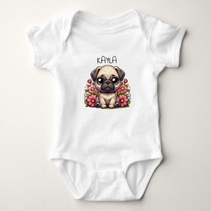 Body Para Bebê Cachorro de Cachorro Cute Personalizado