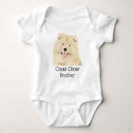 Body Para Bebê Cachorro de Chow Personalizado