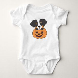 Body Para Bebê Cachorro De Montanha Bernese Em Cães De Pumpkin Fe