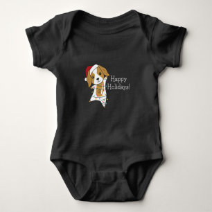Body Para Bebê Cachorro-de-Natal, Cachorro-de-Natal, Cachorro-de-