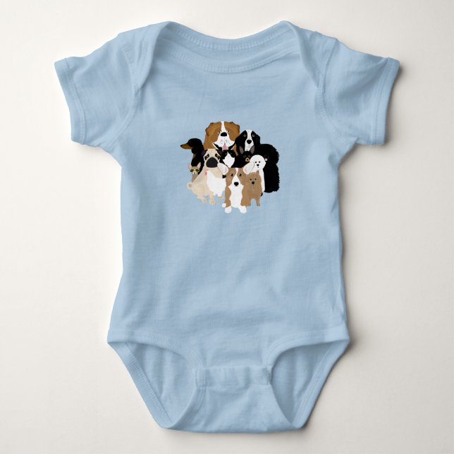 Body para Bebê Cachorro, Gato, Frango (Frente)