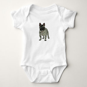 Body Para Bebê Cachorro-Grande Francês Mummy Halloween Figurume D