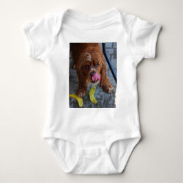 Body Para Bebê Cachorro Molhado com uma Banana
