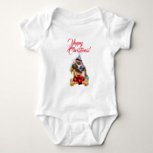 Body Para Bebê Cachorro Pittie Bonito Personalizável Latindo Nata