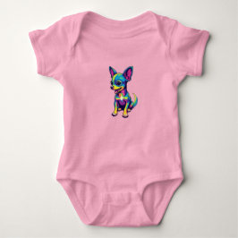 Body Para Bebê Cachorro-quente Chihuahua Fofo