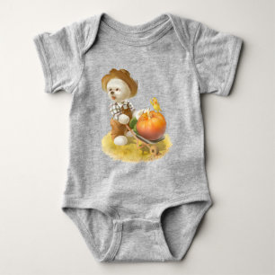 Body Para Bebê Cachorro-quente com abóbora