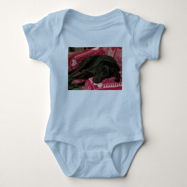 Body Para Bebê Cachorro Sonolento Infantil Trepador (Frente)