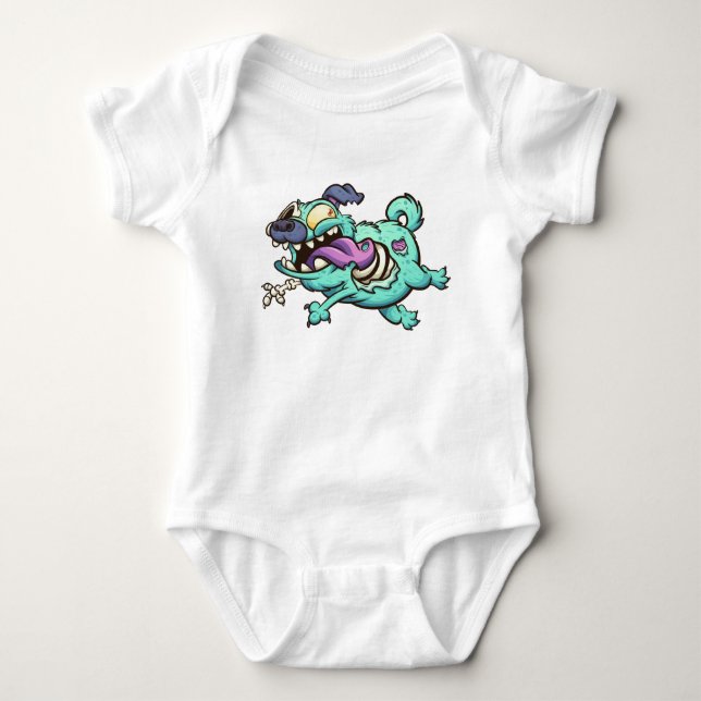 Body Para Bebê Cachorro Zumbi (Frente)