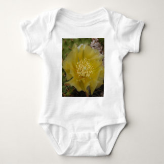 Body Para Bebê Cacto Amarelo em Flor