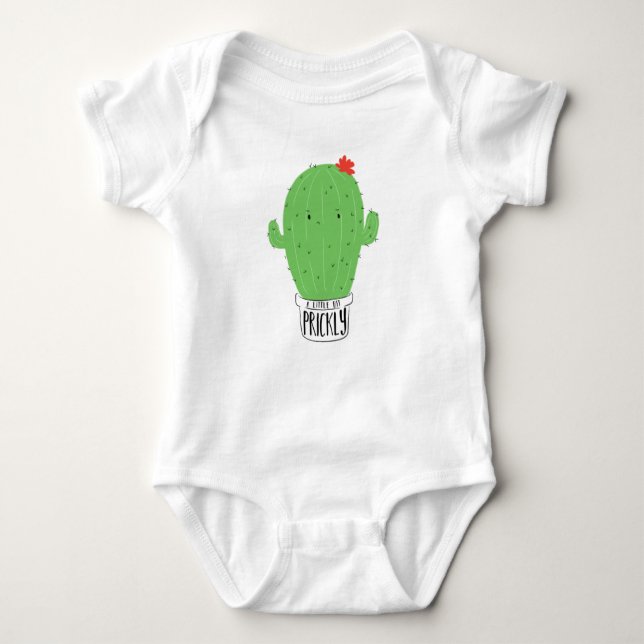 Body Para Bebê Cactus Succult Unisex Baby Bodydress (Frente)