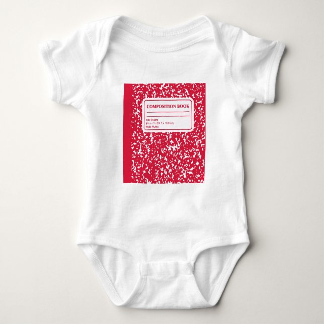 Body Para Bebê Caderno de Composição/Aluno-Professor (Frente)