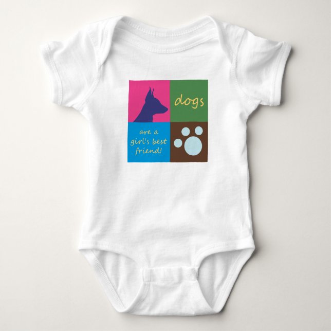 Body Para Bebê cães (Frente)