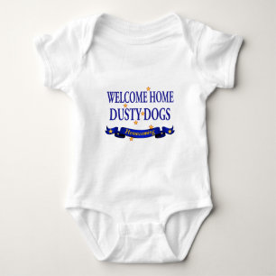 Body Para Bebê Cães empoeirados Home bem-vindos