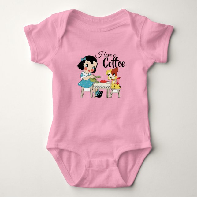 Body Para Bebê Café (Frente)