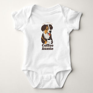 Body Para Bebê Café De Cachorro Aussie