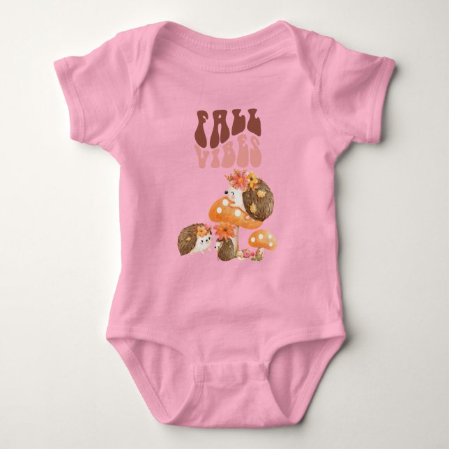 Body Para Bebê Cair Hedgehogs (Frente)