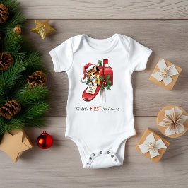 Body Para Bebê Caixa de correio de kit para o primeiro Natal do b