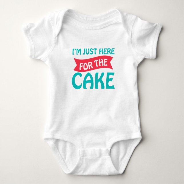 Body Para Bebê Cake Baby Jersey Bodetaias (Frente)