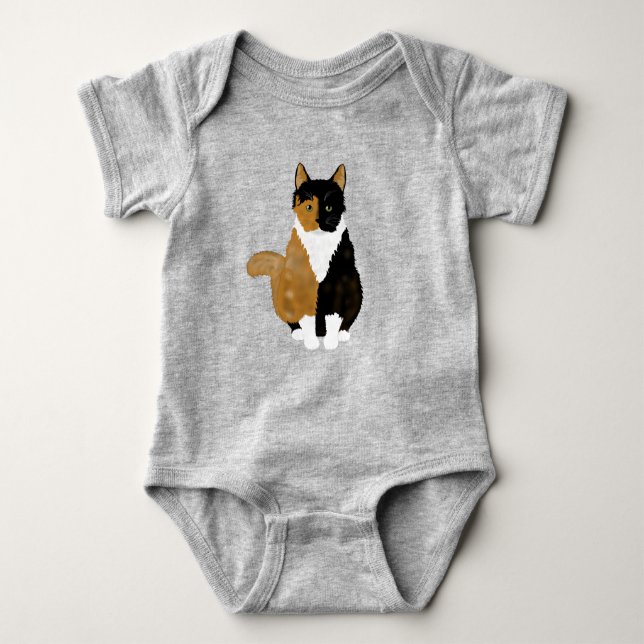 Body Para Bebê Calico Cat Baby Bodydress (Frente)