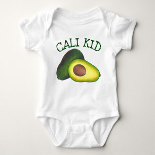 Body Para Bebê California Cali Kid Avocado Avocadoe Comida de Saú