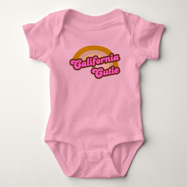 Body Para Bebê Califórnia Cutie (Frente)