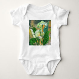Body Para Bebê Calla Lily Flowers Bebê Roupa