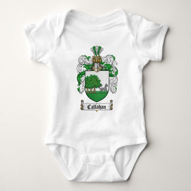 Body Para Bebê Callahan Coat of Arms Baby Bodysuit (Frente)