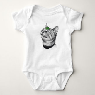 Body Para Bebê Calm White Minimal Cat Leaf Aesthetic Drawing pfp