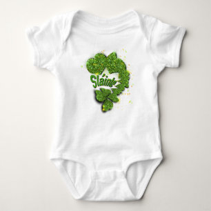 Body Para Bebê Camarões verdes corações cintilantes ShainteT-