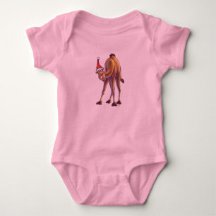 Body Para Bebê Camel Christmas