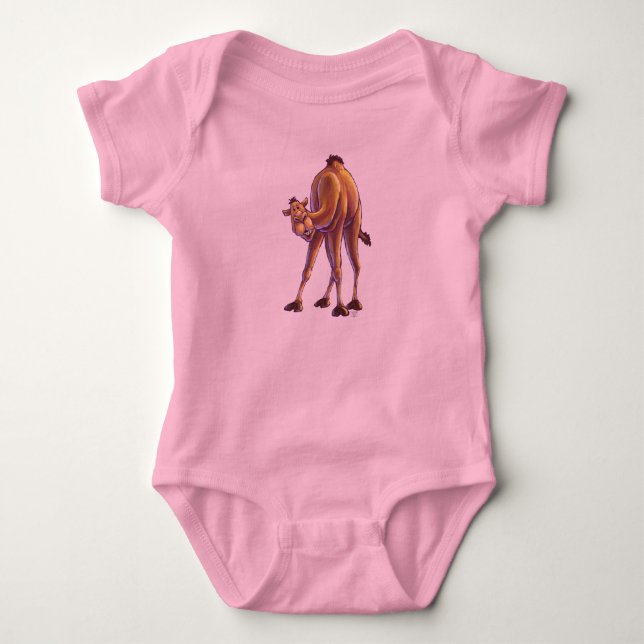 Body Para Bebê Camel T-Shirts (Frente)